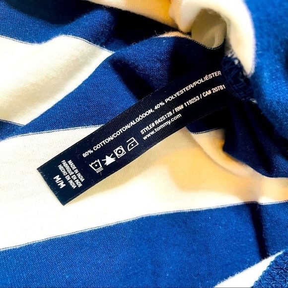 Tommy Hilfiger Long Sleeve Striped Shirt Dress | M - Picture 7 of 10